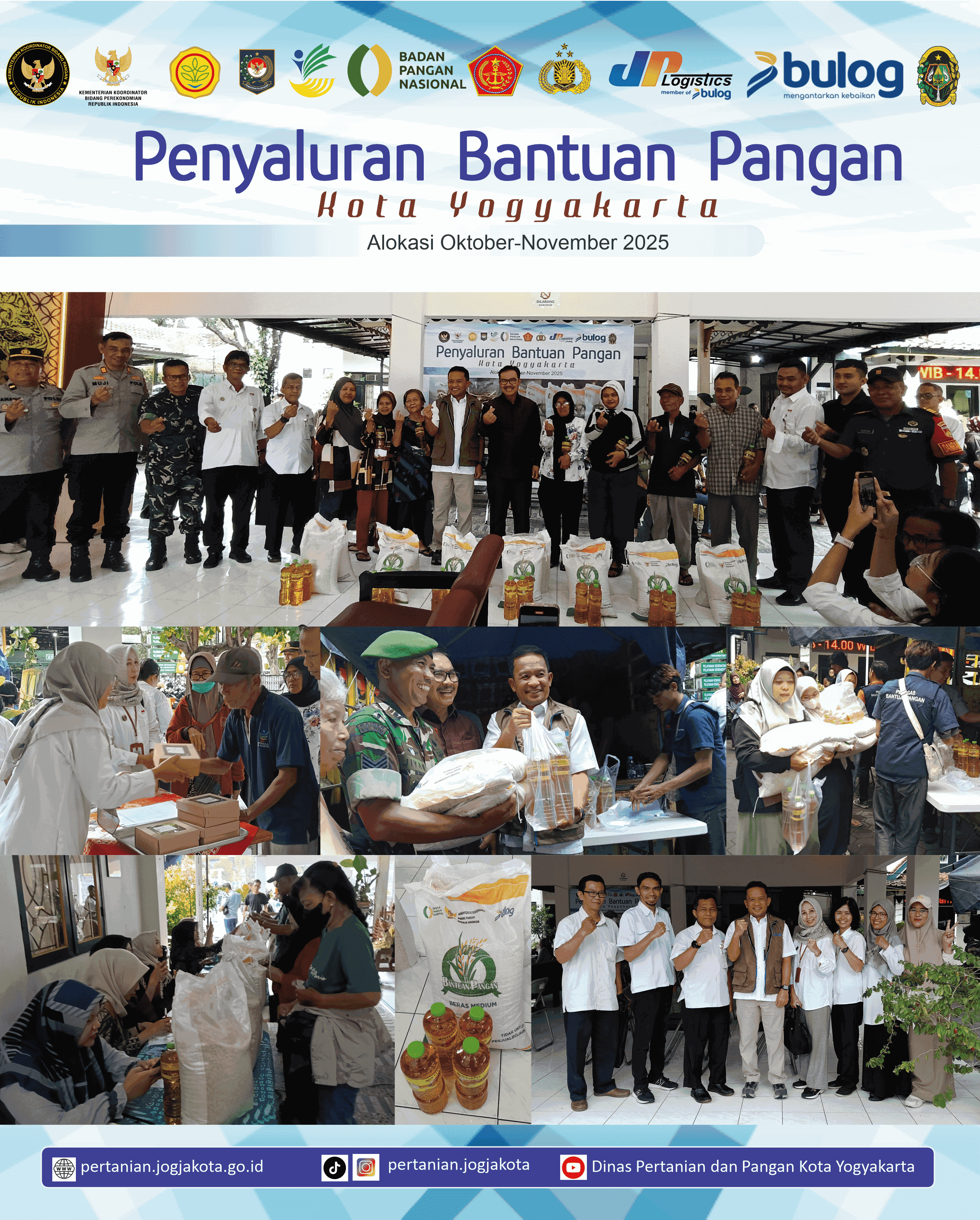 20 Ribu Lebih Warga Kota Yogyakarta Menerima Bantuan Pangan dari Bulog