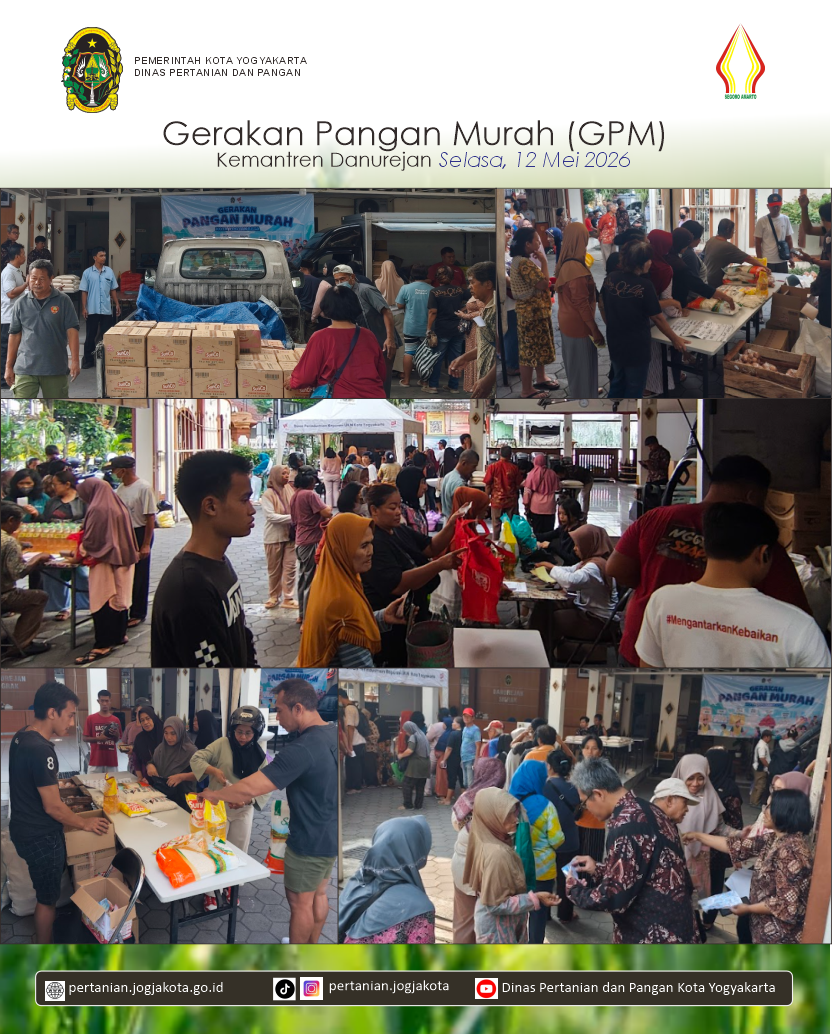 Warga Danurejan Borong Sembako di Gerakan Pangan Murah