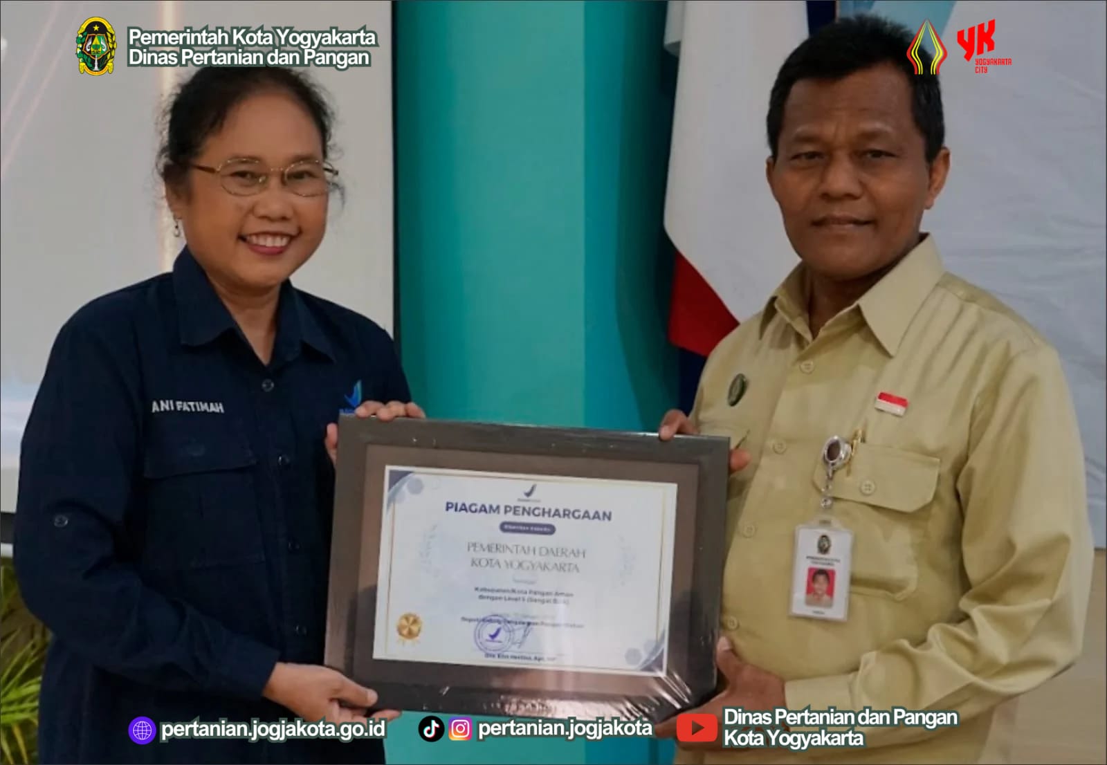 Kota Yogyakarta Masuk 10 Besar Nasional Kabupaten/Kota Pangan Aman Tahun 2025